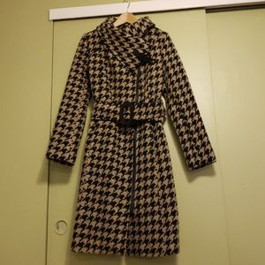 Soia & Kyo herringbone wool coat sz S